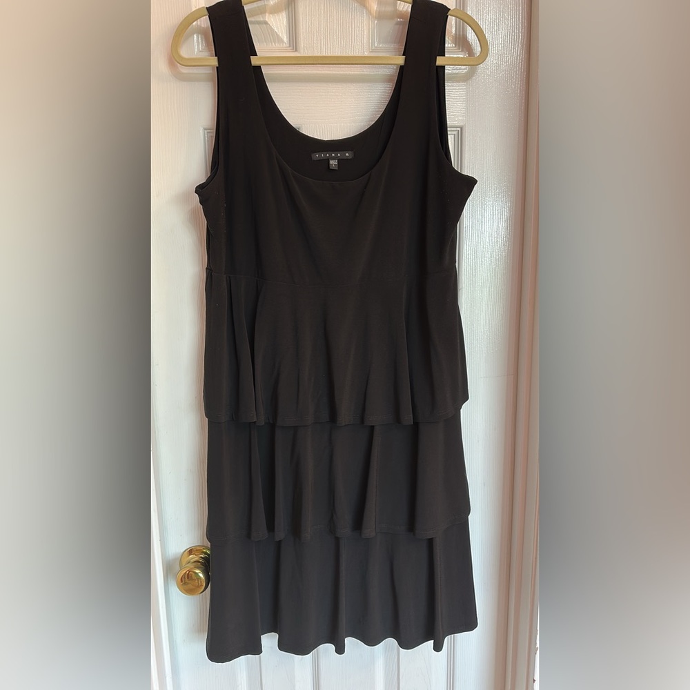Tiana B. Black Tiered Tunic Top